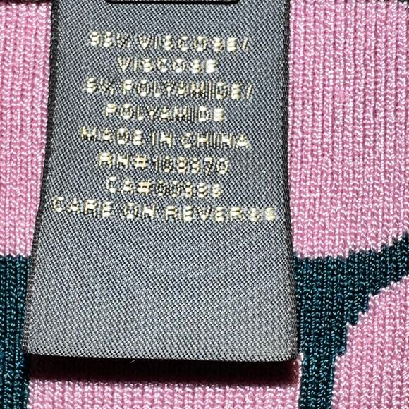 Zac Posen Polka Dot Knit Dress Size Medium Pink Green - Picture 7 of 13